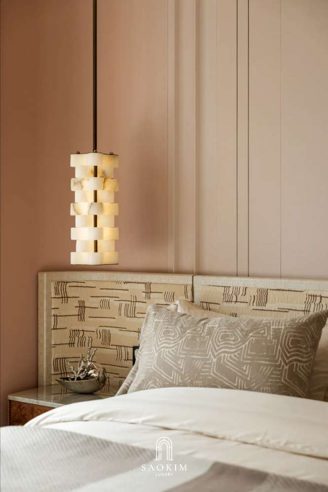 Không gian nội thất phòng ngủ 2 tại thiết kế biệt thự phong cách  Contemporary Organic Luxury
